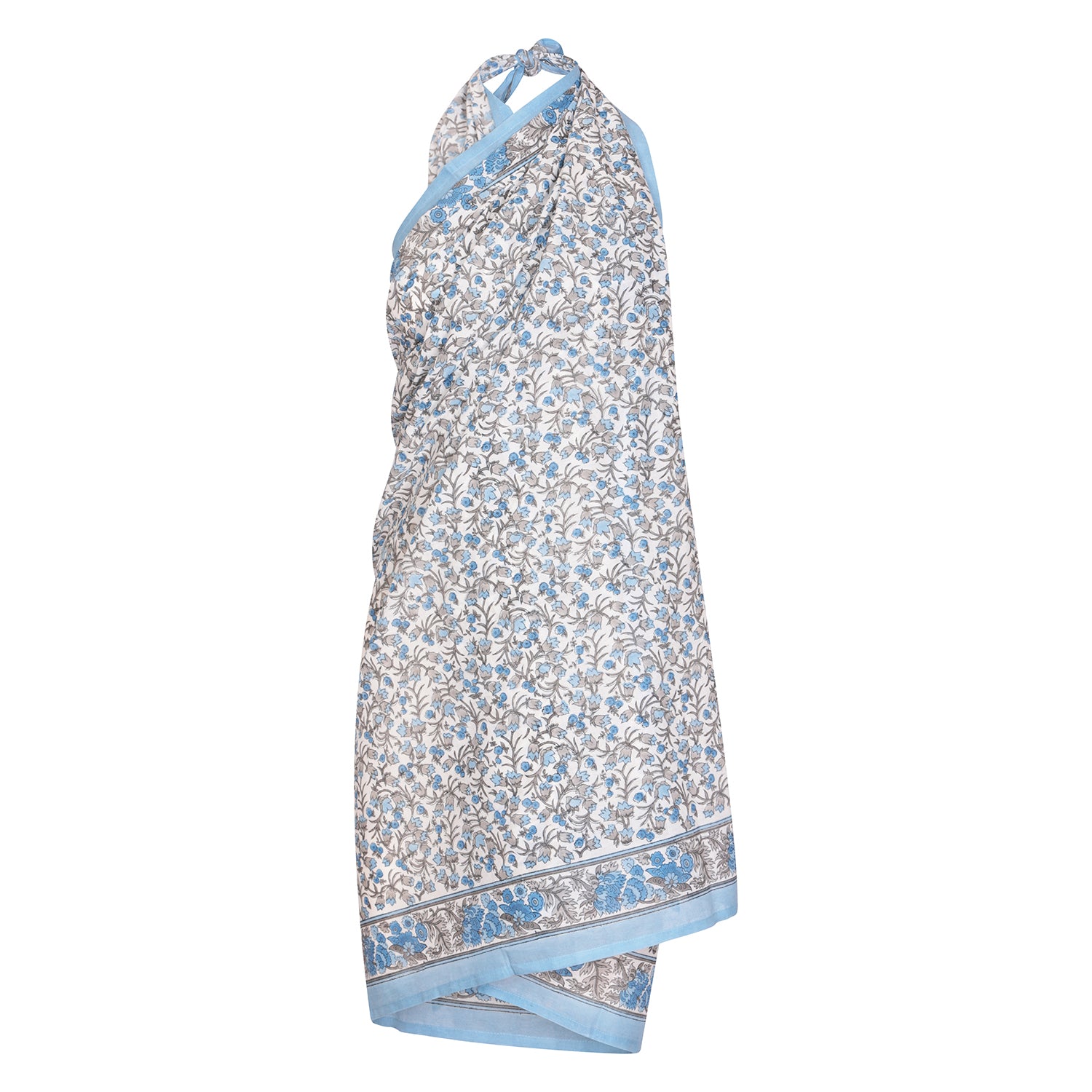 Summer Sprig Sarong - One Size - Blue