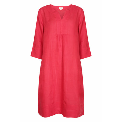 Life Style Easy Tunic Dress Linen - Rosehip