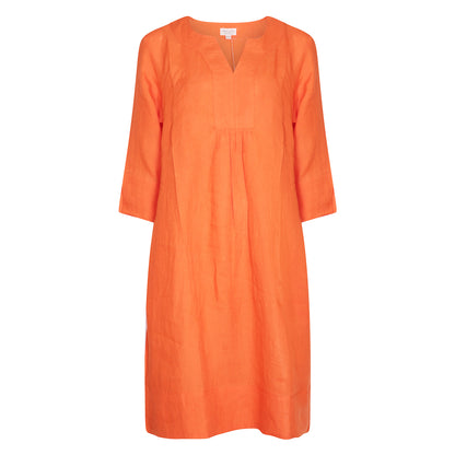 Life Style Easy Tunic Dress Linen - Rosehip