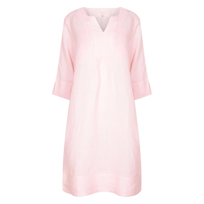 Life Style Easy Tunic Dress Linen - Rosehip