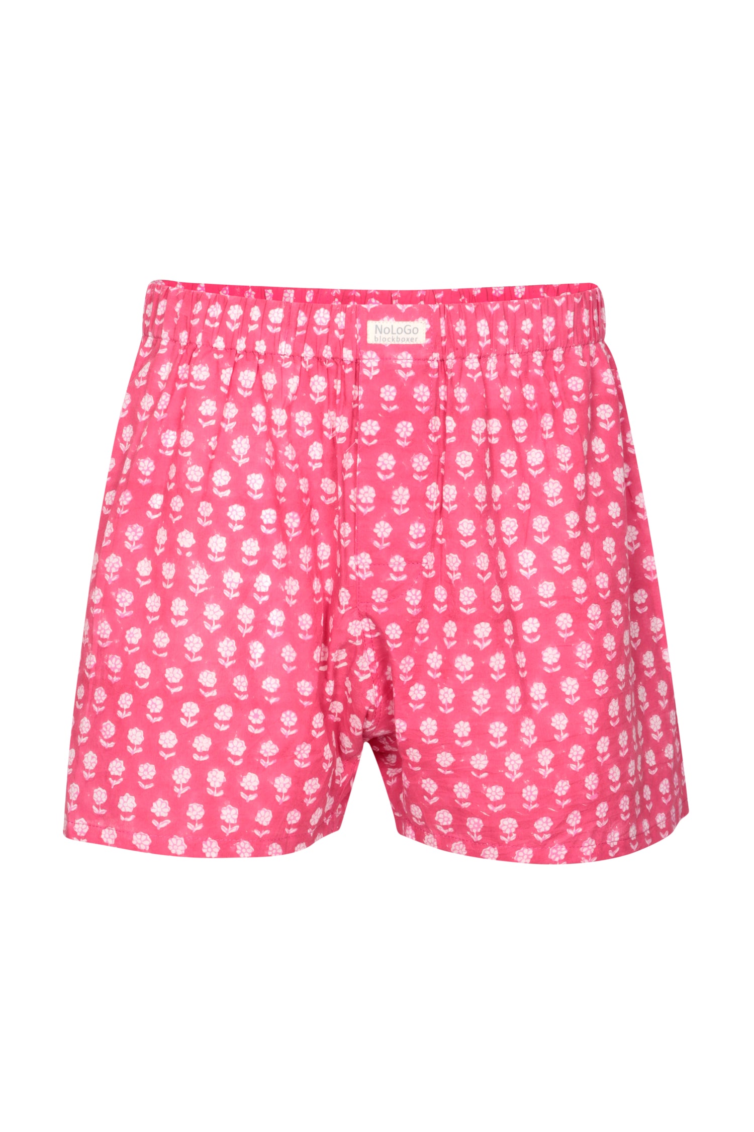 Boxer Short Cotton Raspberry Flower