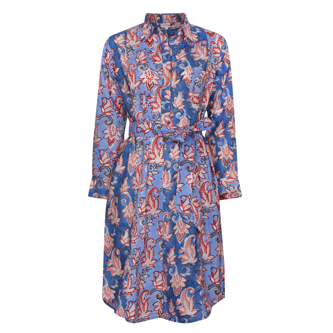 Mix Match Riva Shirtdress Cotton Blue